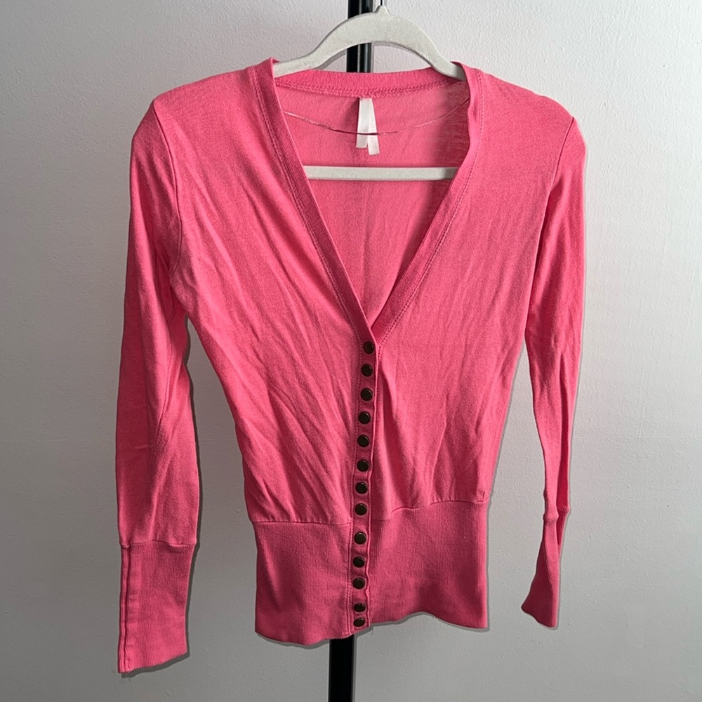 Y2K Col Story Coral Cardigan